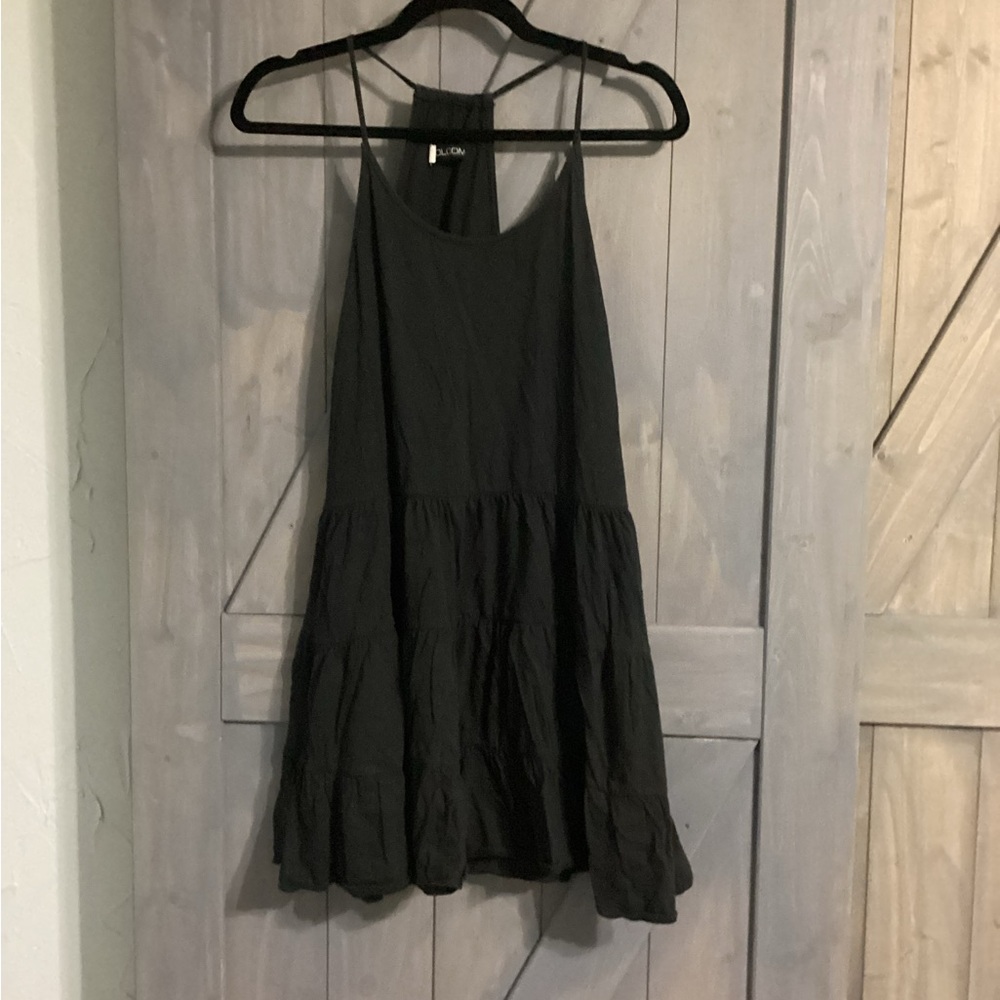 Volcom Midnight Black Halter Dress